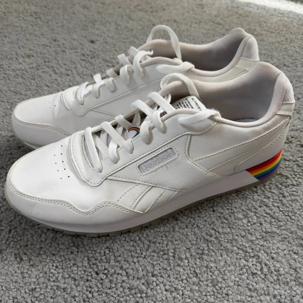 Reebok Classic Harman Run S Pride Sneakers Men's Sz. 12 -All Types of Love - EUC